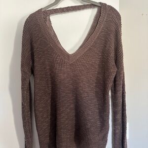 Charlotte Russe Slouchy V-Neck Sweater